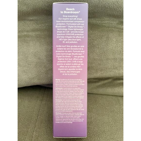 Coola Sun Silk Drops SPF 30 Sunscreen Full 360° Spectrum 1 oz 70% + Organic - Picture 2 of 4